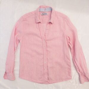 Tommy Bahama Pink Linen Shirt